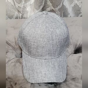Denim Baseball Cap | Classic Adjustable Hat | Light Gray